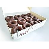 Original Krispy Kreme Chocolate Iced Glazed Donuts Doughnuts (1 Dozen)