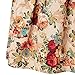 Musever Women's Pleated Vintage Skirts Floral Print Casual Midi Skirt