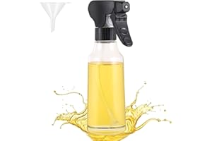 TaiCy Oil Sprayer for Cooking, 200ml Olive Oil Sprayer Bottle with Rotatable Nozzle, Premium Oil Spritzer Oil Mister for Air 