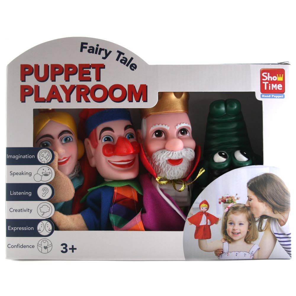 Beach 842 7304/5 EA Large 4 Hand Puppets-Punch & Judy, red