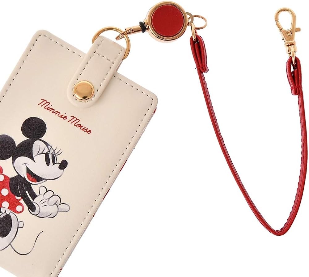 Amazon ディズニーストア Idカード 定期入れ パスケース りんご柄 Ringo Lifestyle りんご ミニー Disney ディズニー Idカードホルダー