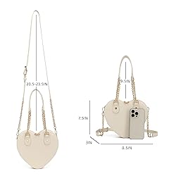 lola mae Heart Shape Satchel Crossbody Purse for