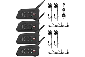 GaiRen Referee Headset, Communication System with Headset Earphone for Football Soccer Handball (4 Pack)