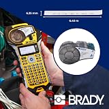 Brady BradyGrip M210/M211 Print-on Hook Material 6.35mm x 6.40m Black on White view 8