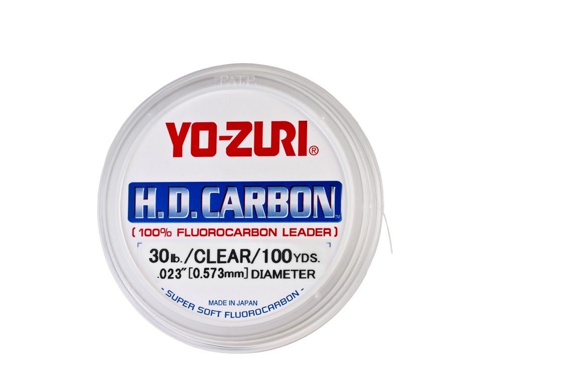 Yo-Zuri H.D. Carbon Fluorocarbon Leader Line, Clear, 100-Pound/30-Yard