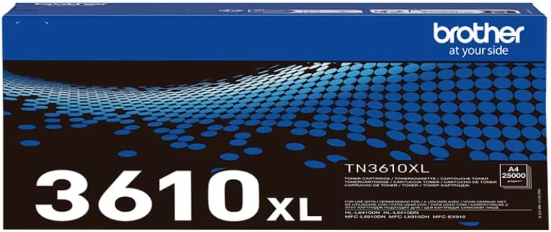 Brother TN3610XL Toner Cartridge Black High Yield Up to 25000 Pages Genuine
