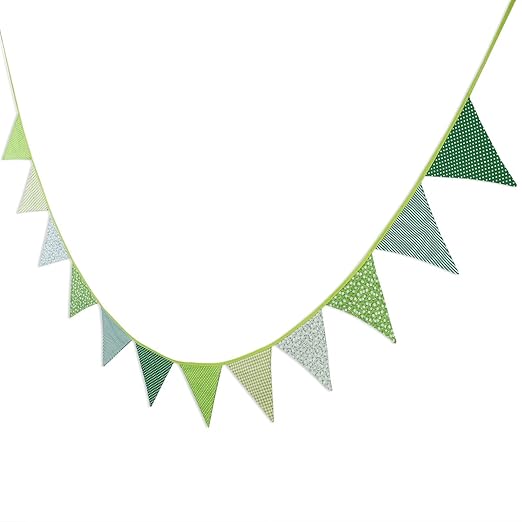 WINOMO 12 Stück Banner Girlanden Wimpel Girlande Bunting Banner