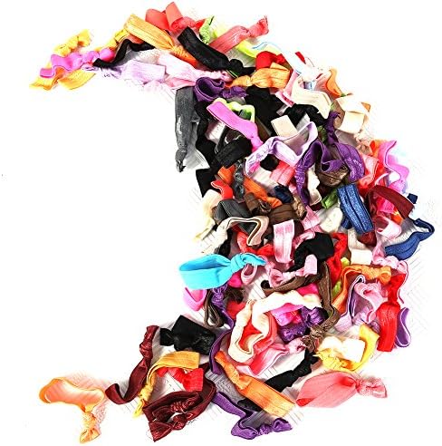Elastic Ponytails for Girls Goody Solid No Crease Ouchless Hair ties, 100pcs one pack – by ArenaPro