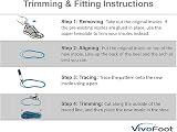 VivoFoot Memory Foam Insoles Anti-Fatigue Cushioned Shoe Inserts UK 4-6.5 view 7