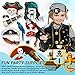 Fun Express Pirate Photo Booth Props - 12 Pieces