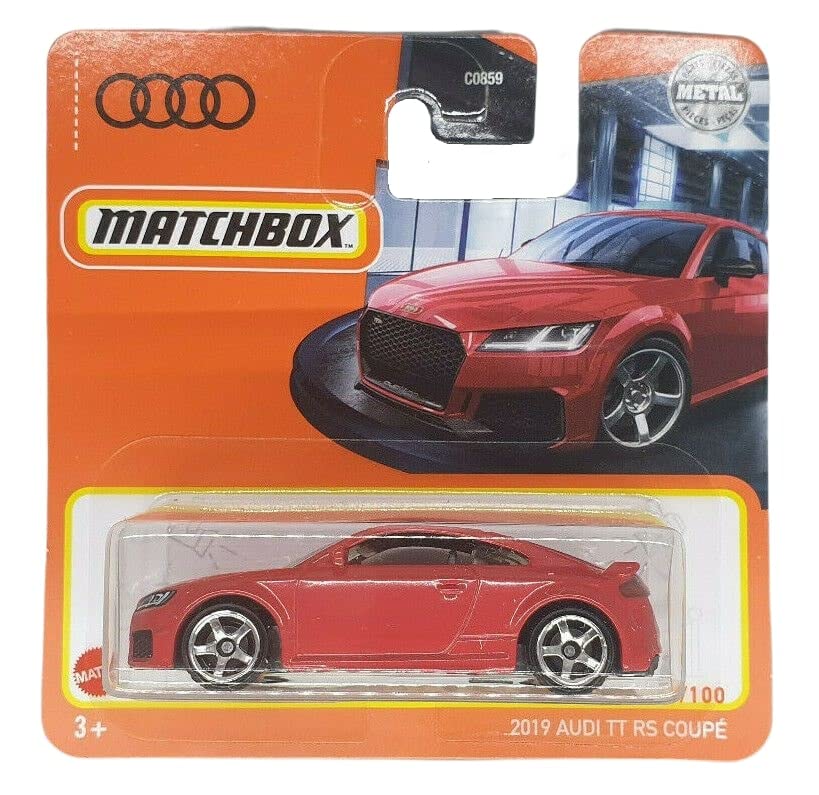 Matchbox - 2019 Audi TT RS Coupe - MBX 49/100 - HFR62 - Short Card - Superfast Lesney - Red - Mattel 2022