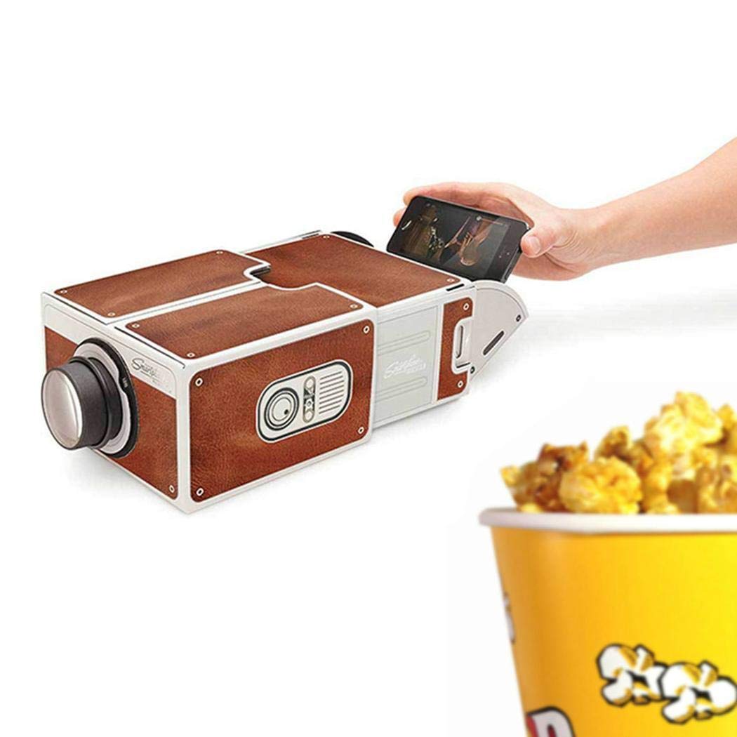 Kiloid Small Home Theater DIY Mobile Phone Projector Overhead Projectors