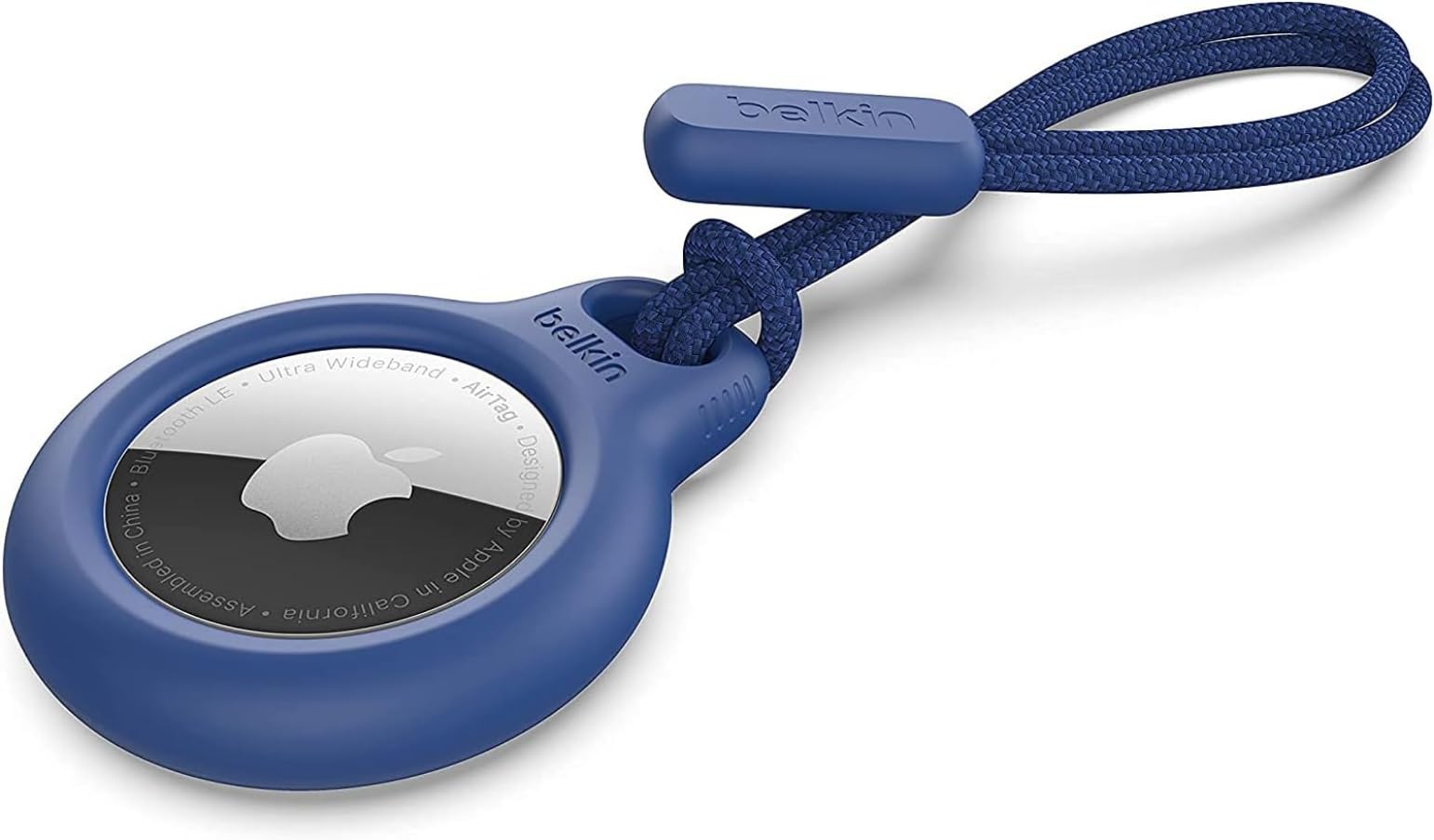 Belkin AirTagケース 保護カバー 防水 自転車 財布 子供 安全 紛失防止 盗難防止 傷防止 犬 猫 ストラップ ブルー F8W974btBLU商品画像