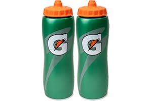 Squeeze Water Sports Bottle - Pack of 2 - New Easy Grip Design