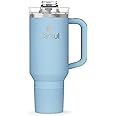 Cirkul 40oz. Raindrop Stainless Steel Tumbler with Handle, All-Day StrawSip™, Double-Wall Insulated