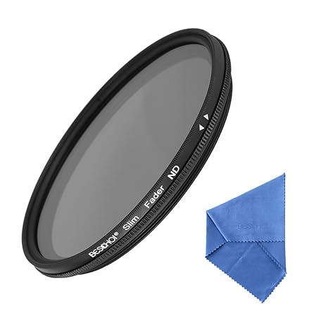 Beschoi - 77MM ND Filtro Ultra-Delgado de Densidad Neutra Variable ...