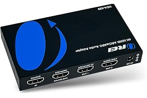 OREI eARC 4K 60Hz Audio Extractor, Extract Dolby Atmos Convert Sound bar 18G HDMI 2.0 ARC Support HDCP 2.2 Dolby Digital/DTS Passthrough CEC, HDR, Dolby Vision, HDR10 Support for Sonos Bose (HDA-929)