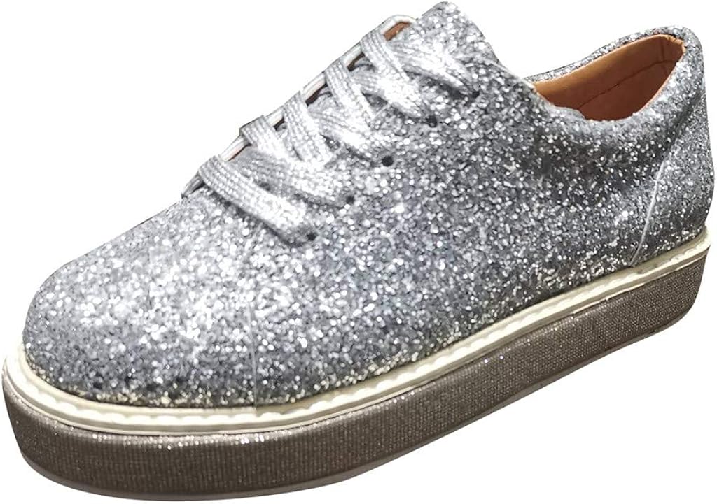 sequin trainers womens