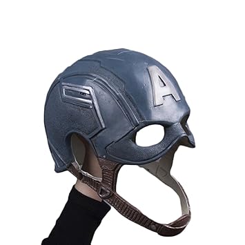 nihiug Captain America 3 Kapitän American Maske COS Halloween Helm Requisiten,Latex-OneSize