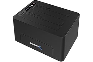 SABRENT USB 3.0 to SATA Dual Bay External Hard Drive Docking Station for 2.5 or 3.5in HDD, SSD with Hard Drive Duplicator/Clo