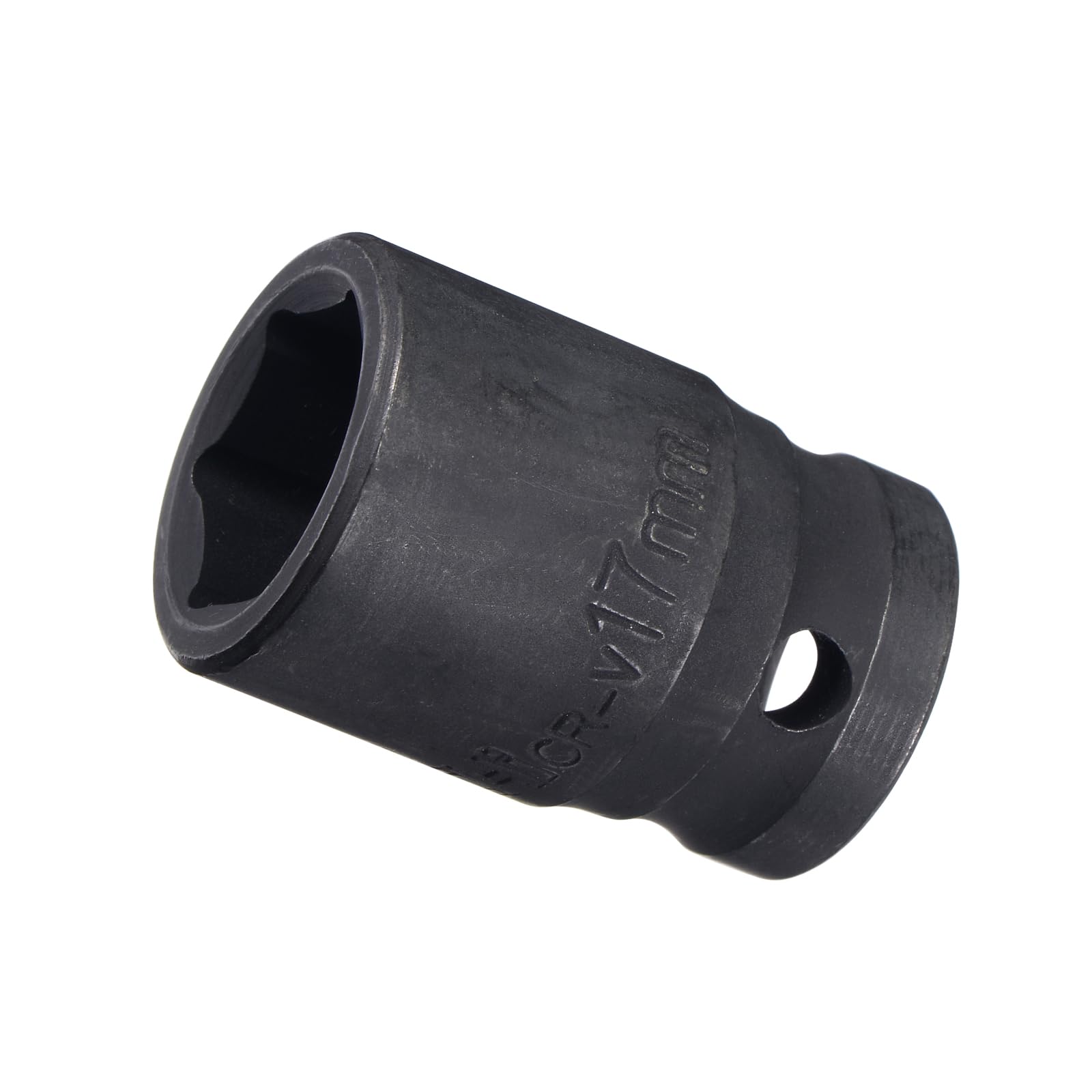 CoCud Deep Impact Socket, 1/2 Inch Drive 17mm Socket Size, CR-V 6-Point Metric Deep Sockets - (Applications: for Remove Tighten Hex Head Bolts Nuts)