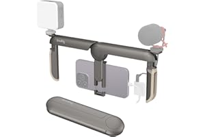 SmallRig P20 Foldable Universal Phone Cage, Smartphone Video Rig Filmmaking Vlogging Case Stabilizer Tripod Mount for Videoma