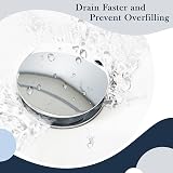 Hapilife Pop Up Waste for Bathroom Sink Chrome Click Clack with Overflow view 6