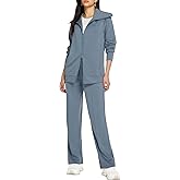 Casly Lamiit Lounge Sets for Women 2026 Spring Sweatsuit Long Sleeve Zip Up Travel Outfit Wide Leg Sweatpant Tracksuit