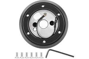 Aramox Steering Wheel Hub Adapter, Steering Wheel Short Hub Adapter Kit, Fit for 70mm Base, SRK-170H Fit for Neon GM Camaro C