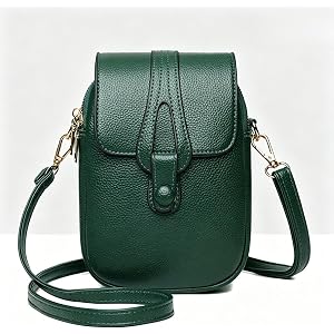 Crossbody Mobile Phone Bag Shoulder Wallet Pouch for Women Adult | Multi Layer Dual Pocket Small Messenger Purse 13x20x18cm S