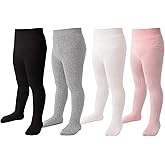 Marchare Baby Girls Tights Thick Solid Cable Knit Leggings Winter Warm Stockings For Toddler Girls 1/2/3/4/5 Pack