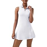 Tennis Dress for Women, Tennis Golf Dresses with Built in Shorts and Pockets for Sleeveless Workout Athletic Dresses