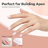 Modelones Builder Gel Milky White 15ML 8-in-1 LED Base Color Gel Builder view 5