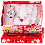 Ravel Little Gems Kids Flower Watch & Jewellery Gift Set For Girls R2214