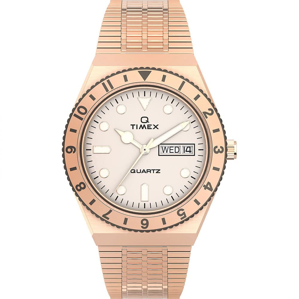 Timex Women's Analogue Quartz Watch with a Stainless Steel Strap Q Reissue