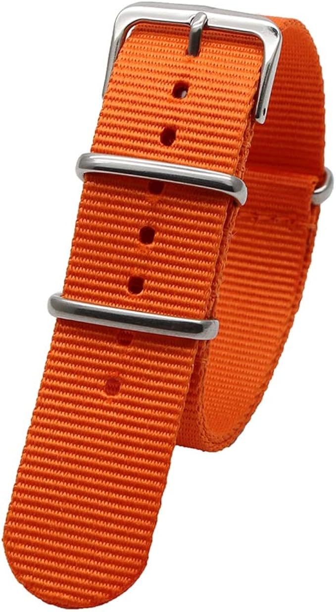 Sports Watch Band 18mm/20mm/22mm/24mm Nylon NATO Strap with Stainless