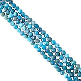 HOBBIESAY About 160Pcs Natural Apatite Faceted Beads 5mm Round Faceted Gemstone Spacer Bead Small Blue Stone Loose Craft Beads for DIY Bracelets Earring Jewelry Making,Hole:1mm