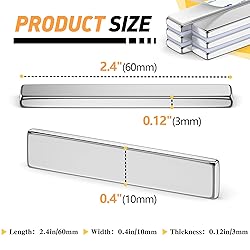 FINDMAG 6 Pack Powerful Neodymium Bar Magnets Rare