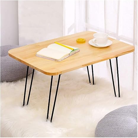 Amazon Ruiruiy 折りたたみテーブル折りたたみデスク折り畳みテーブル木製ミニマリストホームバルコニーオフィス屋外ピクニックキャンプテーブル 4色 Color A Size 60x40x33cm サイドテーブル オンライン通販