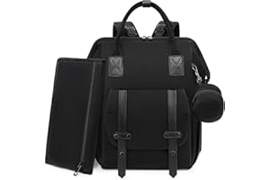 ROSEGIN Black Diaper Bag Backpack for Baby Boy Girl - Small/Large Size, Waterproof Changing Pad, Pacifier Case, Stroller Straps - Cute, Stylish, Essential for Travel Mom Dad - Ideal Baby Shower Gifts