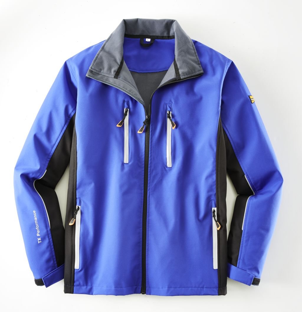 Terratrend Job 61373-XL-7210 Size X-Large "Revolution" Softshell Jacket - Royal Blue/Black