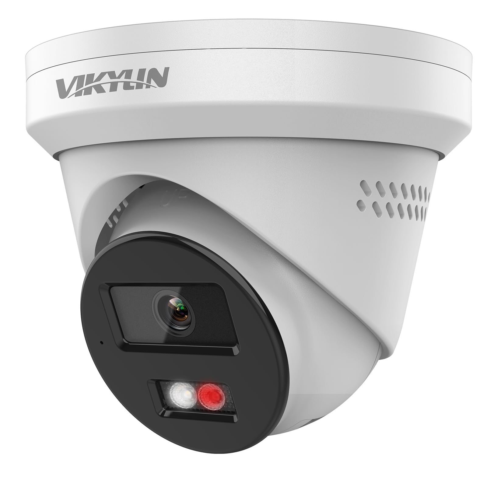 VIKYLIN 5MP CCTV Camera Outdoor with Human/Vehicle Detection,2-Way Audio, Smart Dual Light,98ft IR/Colorful NightVision,Built-in SD Card Slot for 24/7 Recording(max.512GB), PoE Security Camera IP67