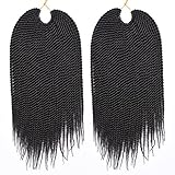 14inch 30strands/pack Synthetic Hair Extensions Crochet Braids 7Packs/lot High Tempreture Fiber Senegalese Twist 2X Crochet Braid Hair for Black Women