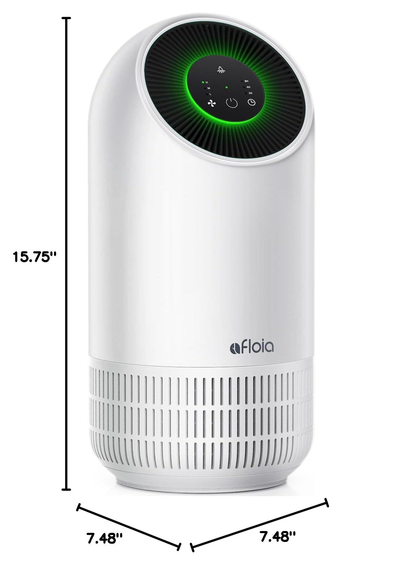 Afloia Air Purifiers for Home Large Room Up to 880 Ft², Efficient Filter Air Cleaner for Allergies, Remove 99.99% Pets Hair Odor Dust Smoke Mold Pollen, Fillo White