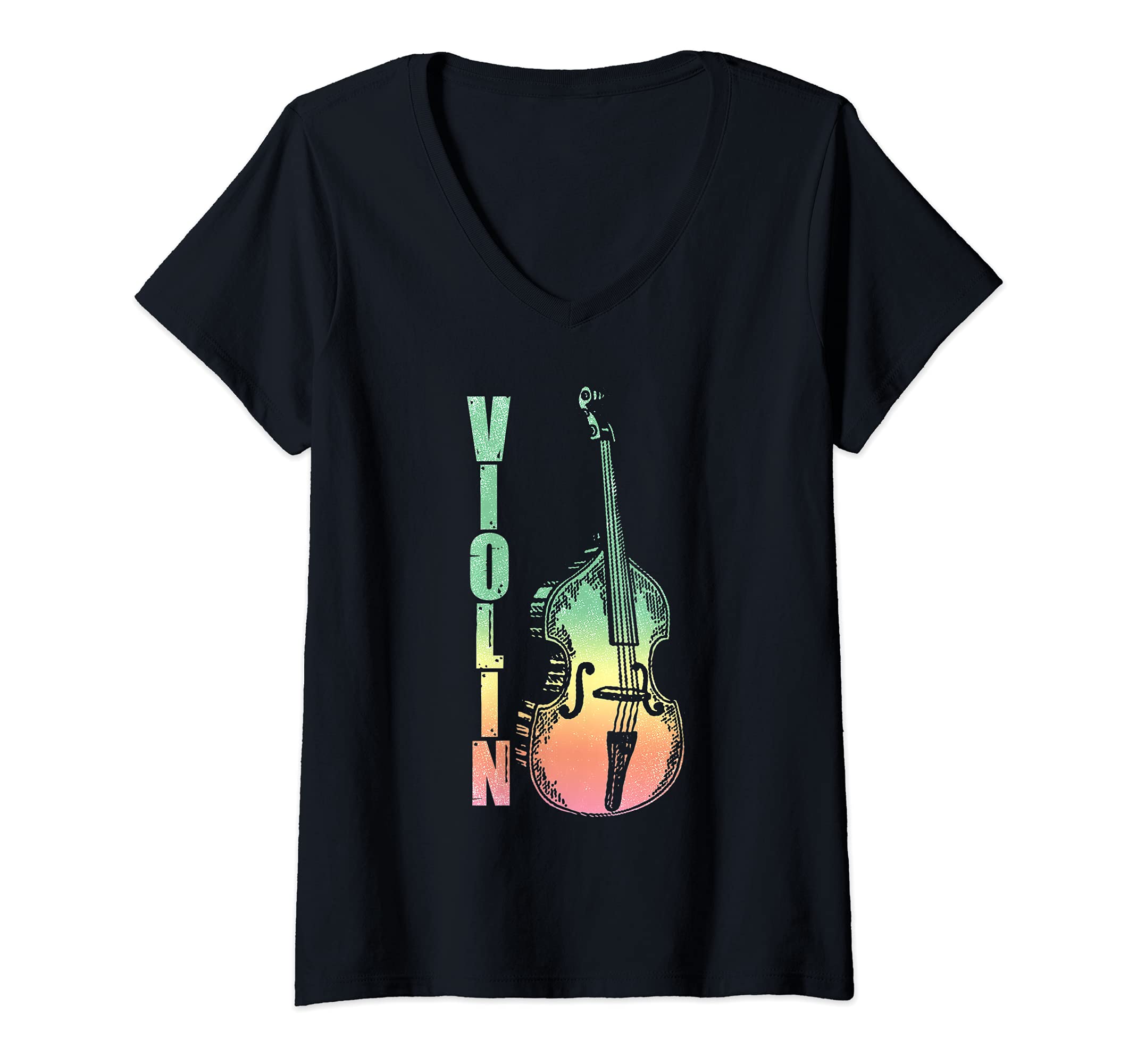 Womens Violinist Violin Player V-Neck T-Shirt