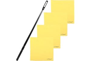 E-TIMES Flute Cleaning Kit, Flute Care Set, Flute Cleaning Rod with 4 Pcs Flute Cleaning Cloth, Flute Cleaner Care Set