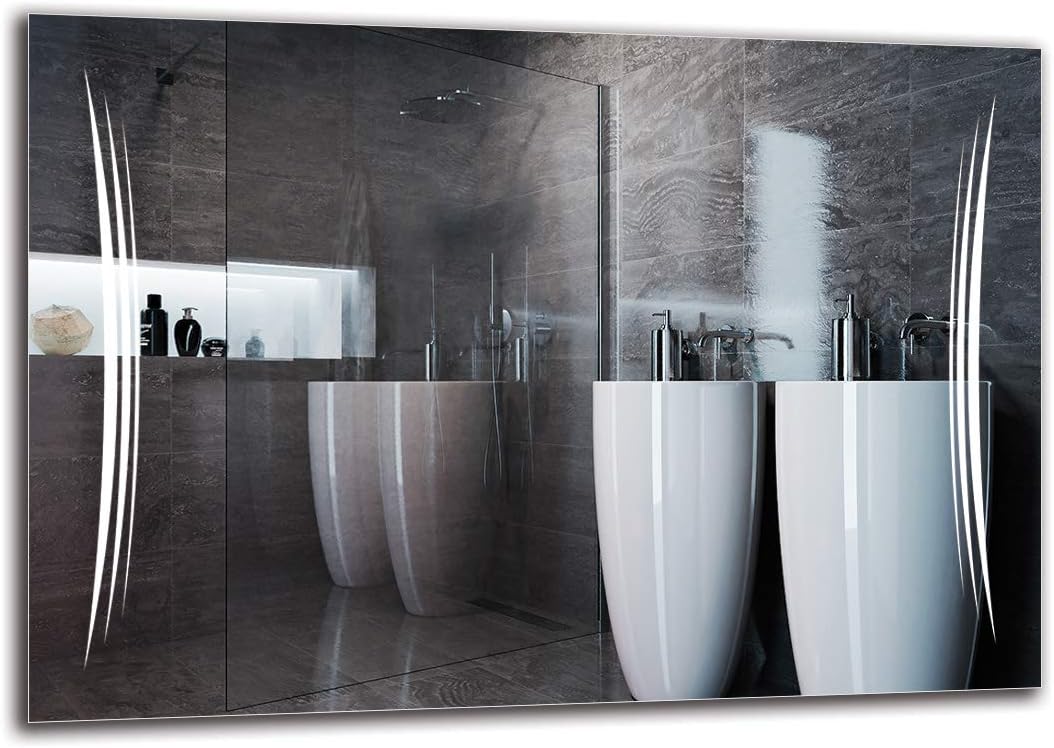 ARTTOR Badezimmerspiegel mit Beleuchtung - Wandspiegel Groß und Spiegel