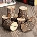 OULII Wedding Place Wooden Card Holders Table Number Stands for Home Party Decorations Pack of 10