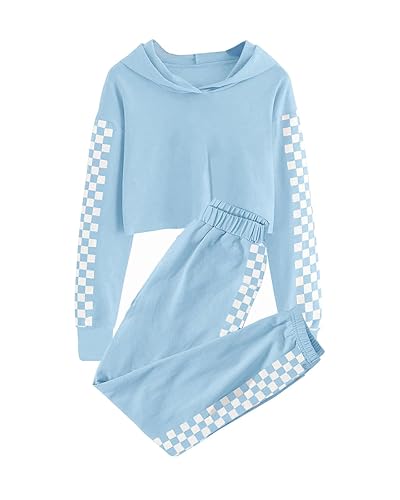 Meikulo Kids Piece Outfits Girls Crop Tops Hoodies Long Sleeve