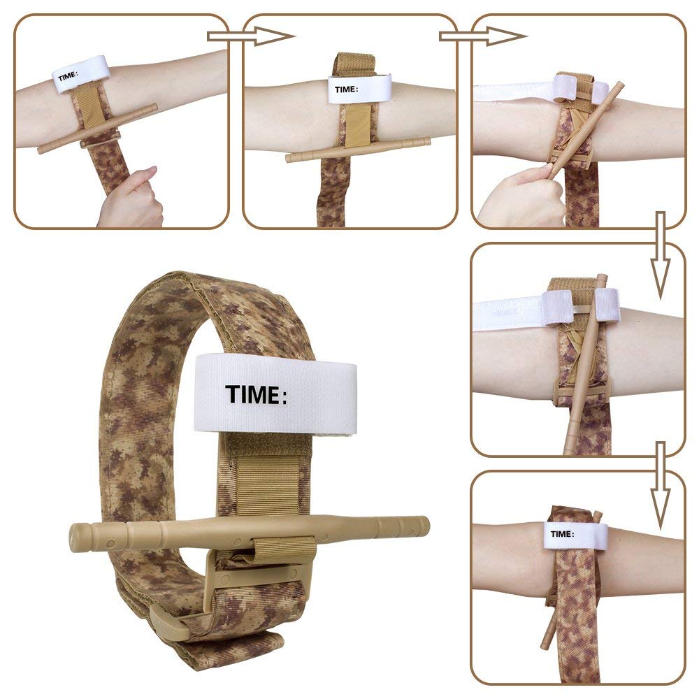 Tourniquet：Emergency Tourniquets, Combat Medical Tourniquet, Hiking First Aid Kit Military Tactical Tourniquet for Bleeding Control, Life Saving Hemorrhage Control, School Training (Army Green): Industrial & Scientific